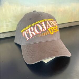 Hollister Brown USC Trojans Embroidered Baseball Cap